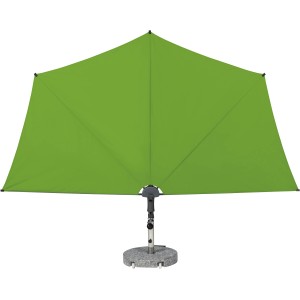 Madison Sonnenschirm Sun Wave, 300x150 cm, Lime. Balkonschirm mit UV-Schutz und Neigungsfunktion.