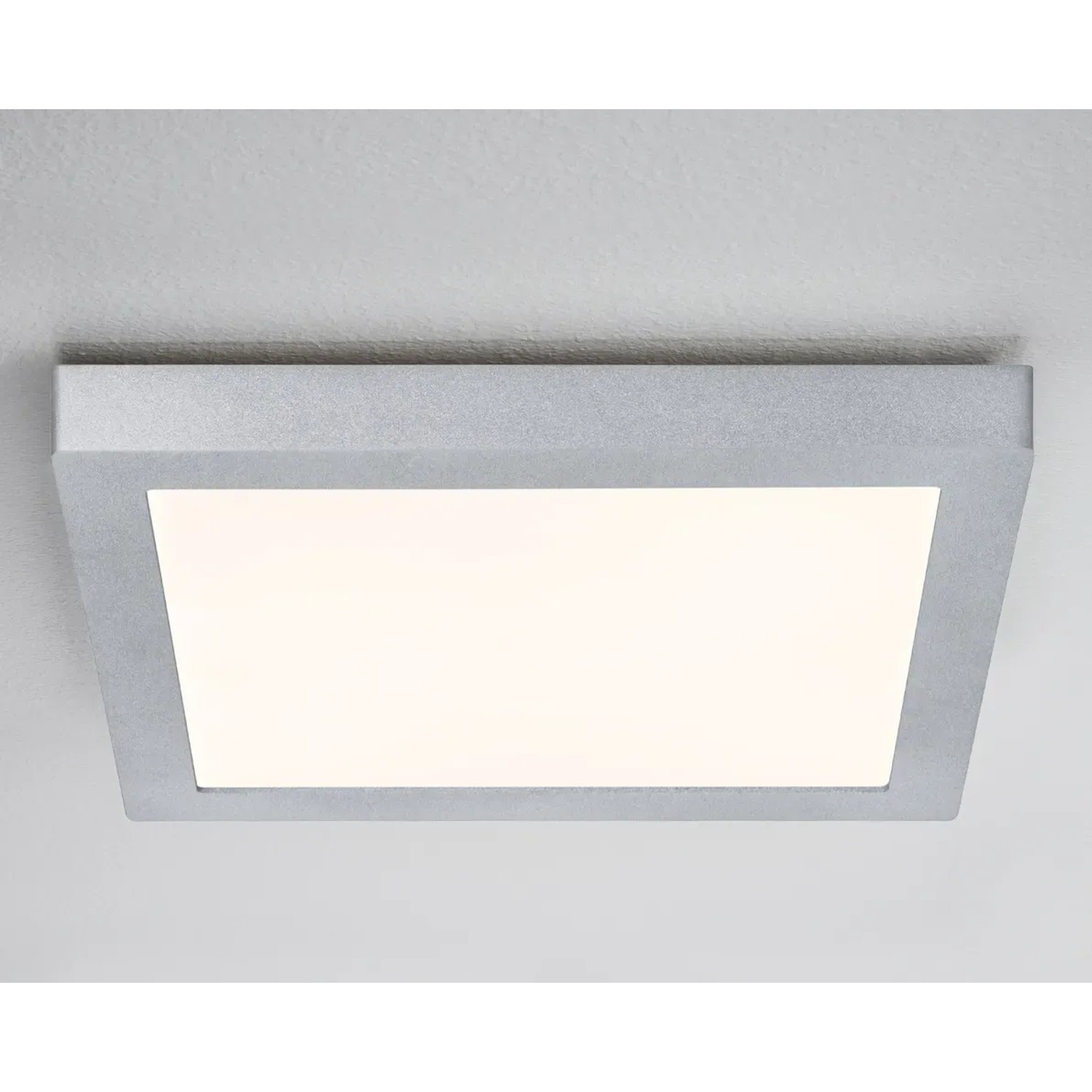 Eckige Paulmann LED-Deckenleuchte Lunar, 30 cm, Chrom matt, für moderne Beleuchtung.