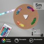 Briloner LED Streifen Flexband 5m, mehrfarbig, selbstklebend mit Fernbedienung und Zubehör.