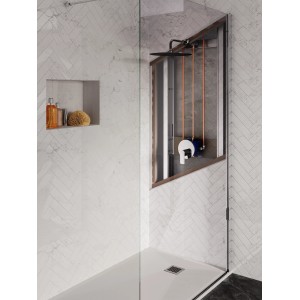 Ideal Standard Connect Air Unterputz Brausearmatur in Chrom im Duschbereich.