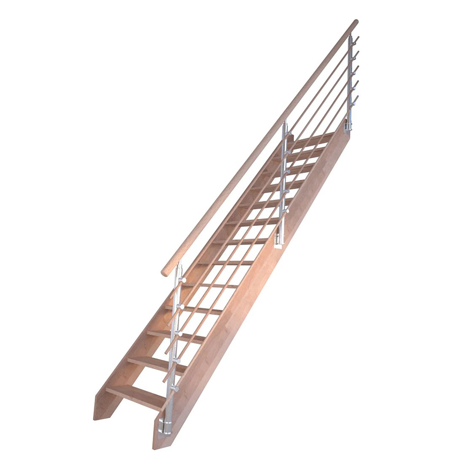 StarWood Treppe Rhodos Buche Gerade Design-Geländer-Holzstäbe FSC®_2