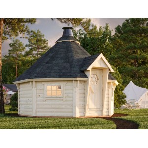 Palmako Grillkota Eva Grau tauchgrundiert BxT: 379 cm x 379 cm