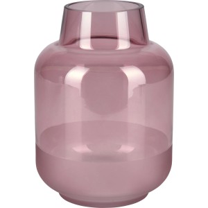 Vase Blush Bordeaux Glas 21 cm x Ø 15 cm Burgunderrot