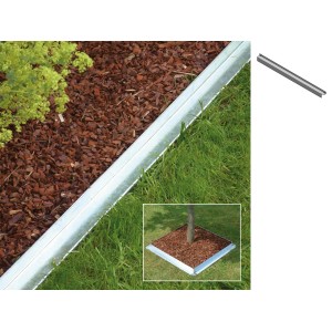 Bellissa Rasenkante Comfort, verzinkt, 59 cm. Ideal zur Rasenbegrenzung und Beetumrandung.