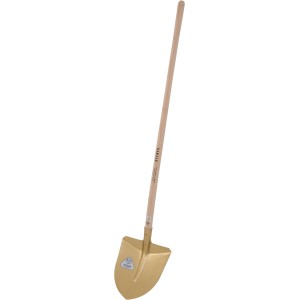 Johann Offner Wurfschaufel mit Stiel, Stahlblatt, Holzstiel für Garten- und Bauarbeiten.