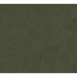 Grüne AS-Creation Vliestapete mit grafischem, leicht strukturiertem Muster.