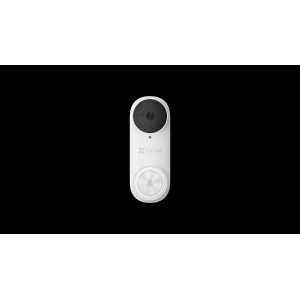 Ezviz DB2 PRO: Kabellose Akku-Video-Türsprechanlage mit Gong in Weiß.