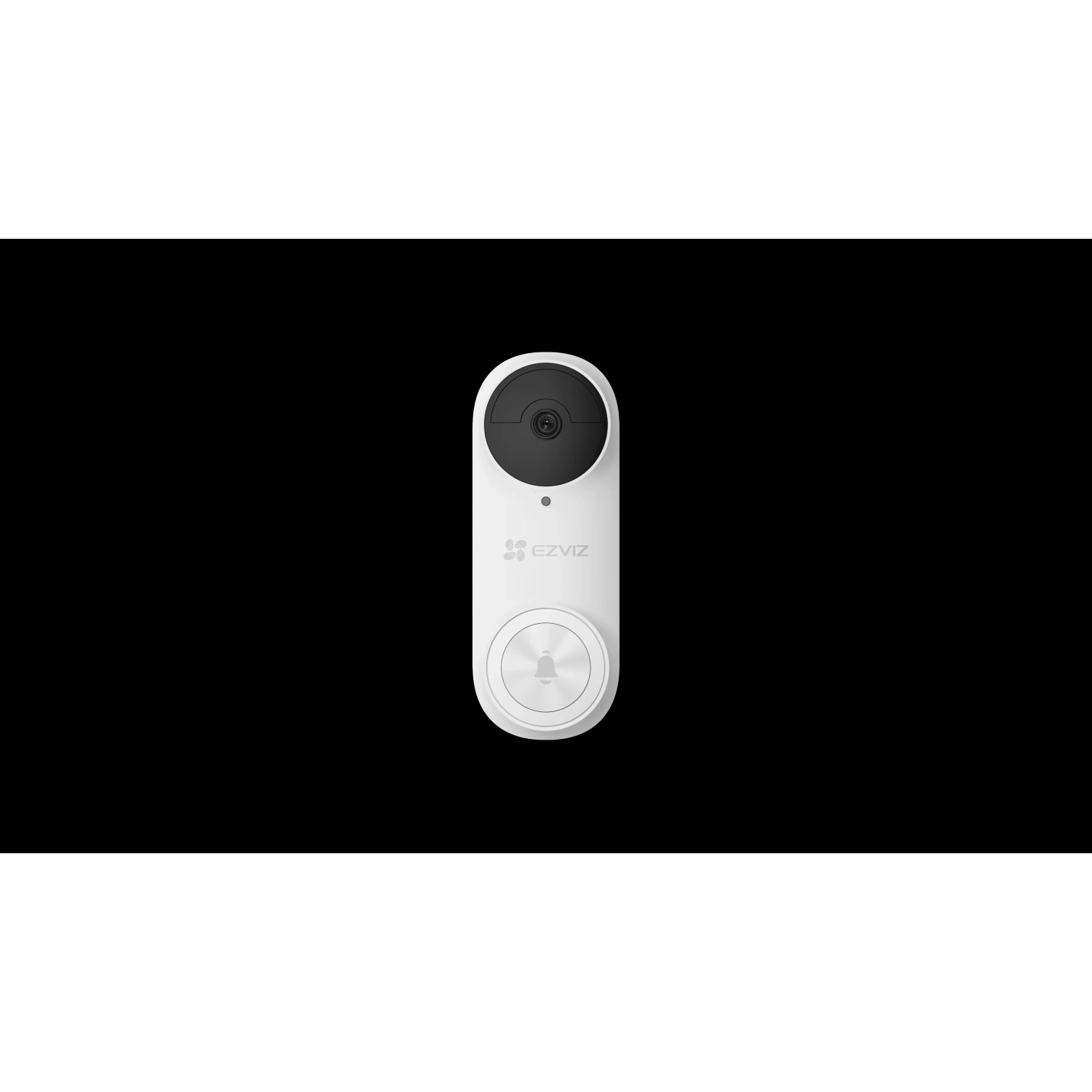 Ezviz DB2 PRO: Kabellose Akku-Video-Türsprechanlage mit Gong in Weiß.