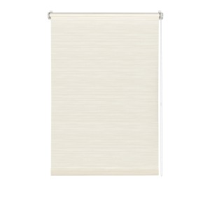 Gardinia EasyFix Rollo Dekor Streifen, 120x150 cm, weiß-beige, lichtdurchlässig.