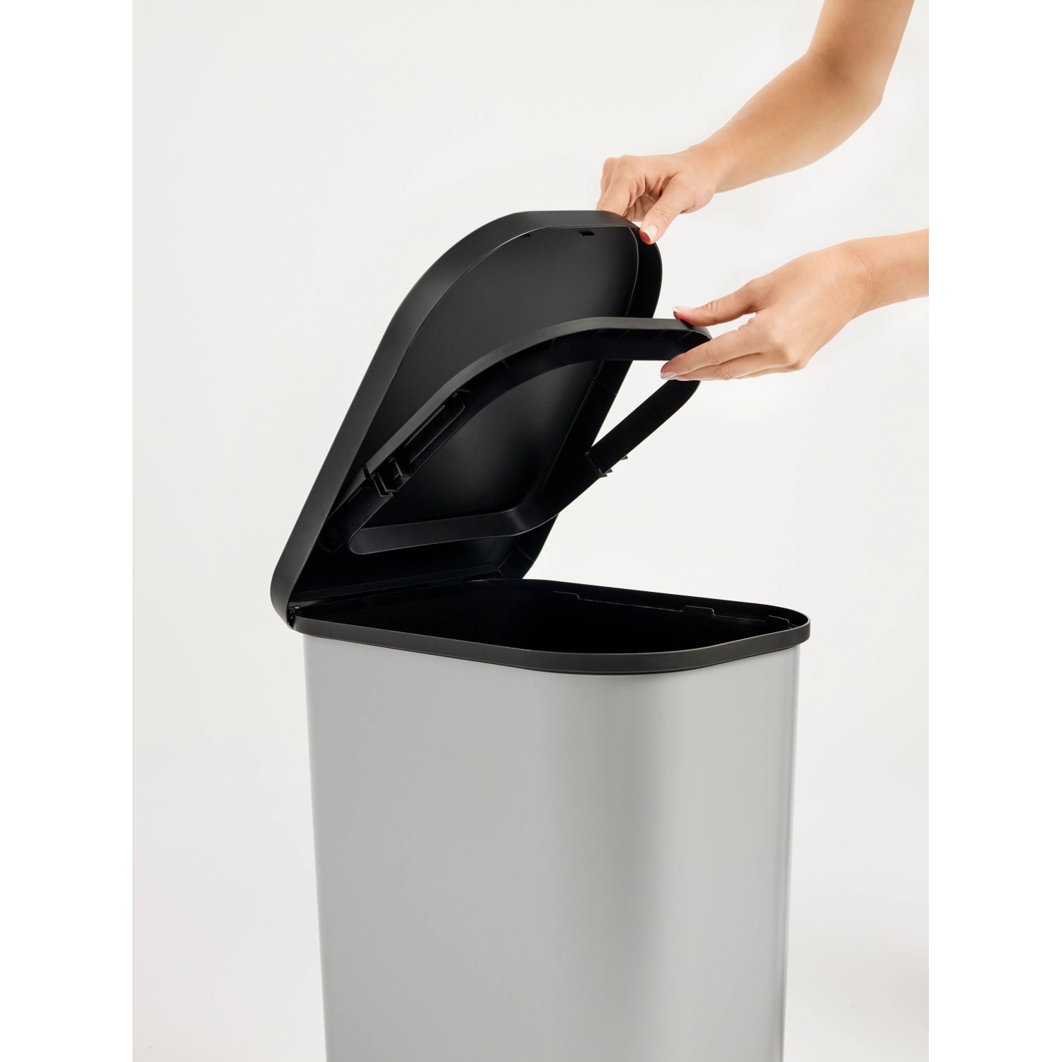 Rotho Treteimer Ribo IML Silber Matt 35 l kaufen bei OBI