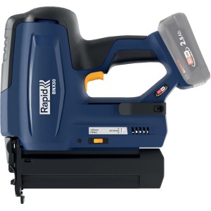 Rapid Akku-Nagler BNX50 18 V, blau, mit Akku. Ideal für Zierleisten und Verkleidungen.