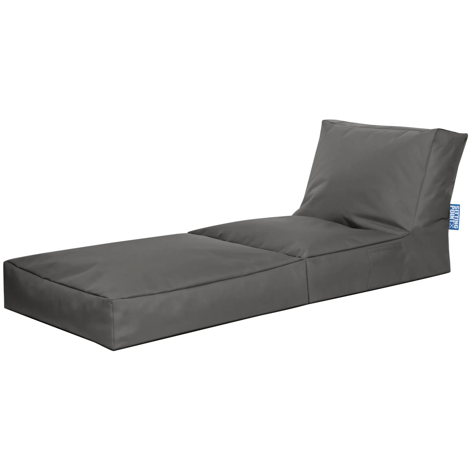 Sitting Point Sessel Twist Scuba Anthrazit, bequemer Indoor & Outdoor Sitzsack mit 300 l Volumen.