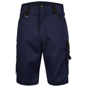Hans Schäfer Athos Arbeitshose Short in Navy, Größe 56. Kurze, robuste Arbeitskleidung mit Taschen.