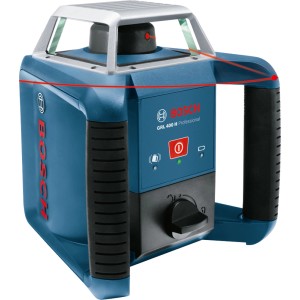 Bosch Professional Rotationslaser GRL 400 H Set für präzise Messungen im Außenbereich.