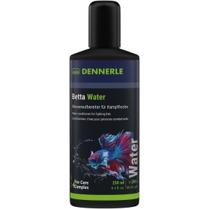 Dennerle Betta Water, 250ml Wasseraufbereiter für Aquarien, neutralisiert Chlor und schützt Kampffische.