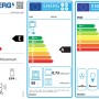Energieeffizienzlabel für Kühlschrank, Herd und Dunstabzugshaube der Flex-Well Lucca Küchenzeile.