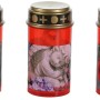 FlowerPower LED Grablampe Tumba Red mit Dorn, verschiedene Motive.