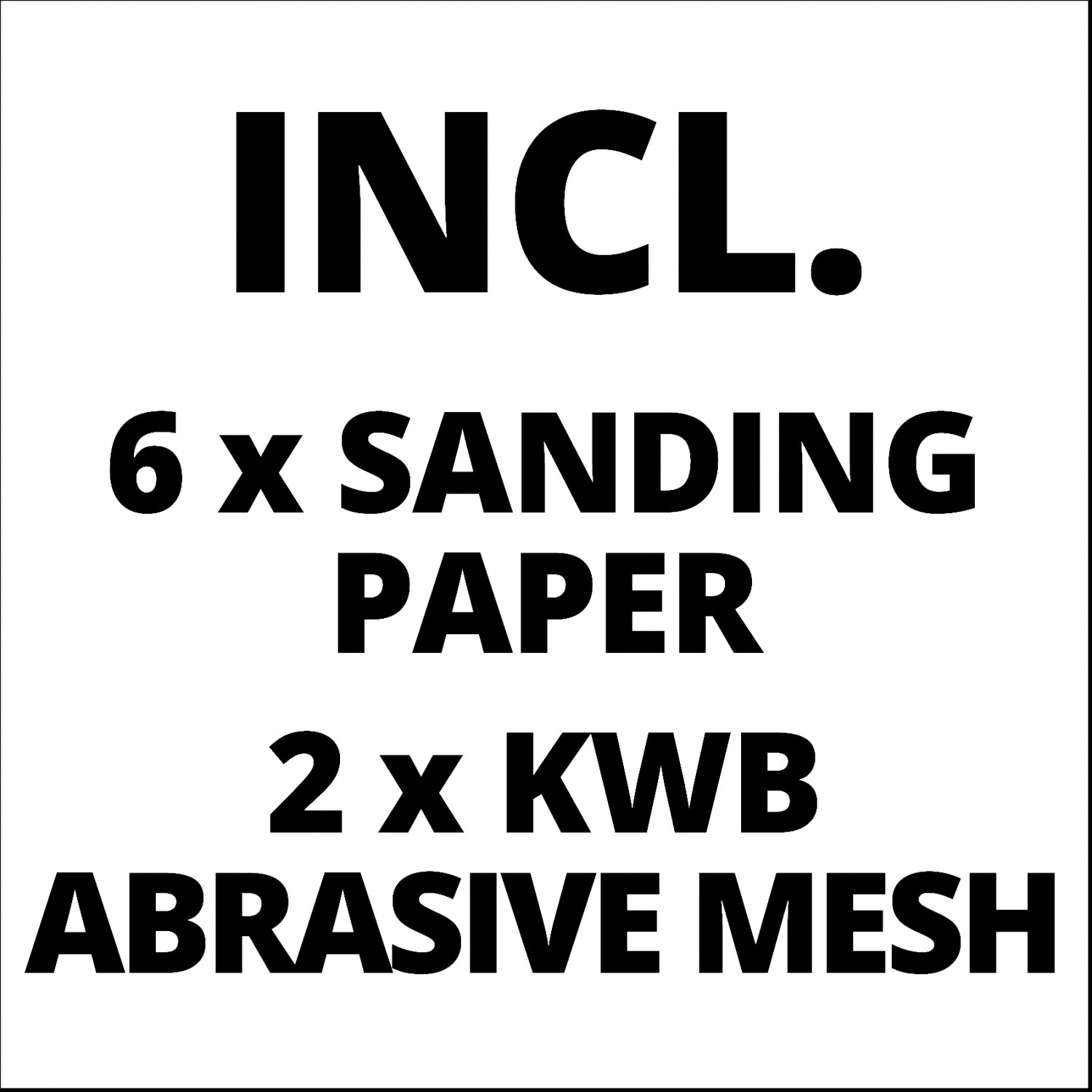 Inklusive: 6 Schleifscheiben und 2 KWB Schleifgitter für Einhell Trockenbauschleifer.
