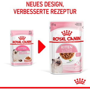 Royal Canin Kitten Nassfutter in Soße, 85g Packung für Kätzchen