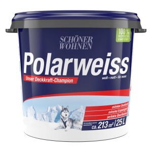 Schöner Wohnen Innen- und Wandfarbe Polarweiss Matt 25 l