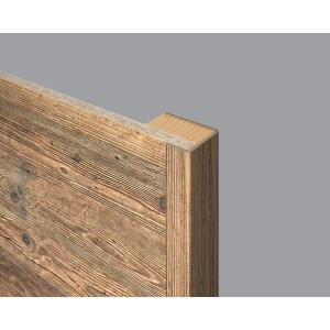 Egger Winkelleiste Decowall WL001 Namur, Fichte Natur, für Wandpaneele. Detailaufnahme der Holzstruktur.