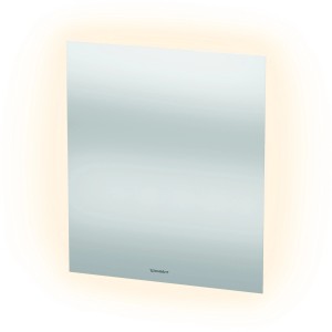 Duravit Leuchtspiegel, 70x60 cm, mit indirektem Licht und Wandschalter für Badezimmer.