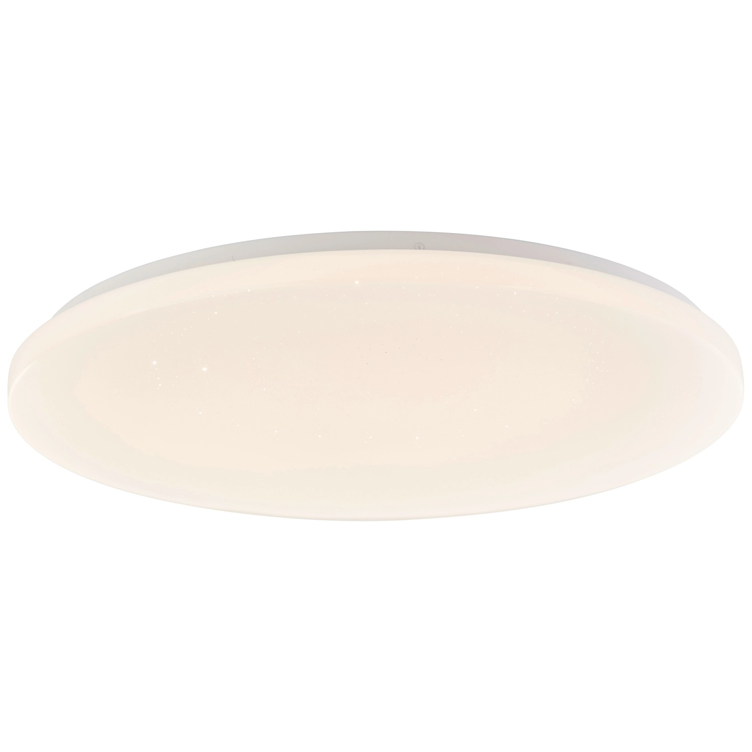 Weiße, runde LED-Deckenleuchte Leonie mit RGB-Funktion, Durchmesser 49 cm.