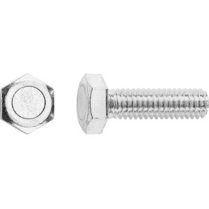 LUX Maschinenschrauben M8 x 20 mm, Edelstahl, Vollgewinde, 50 Stück