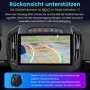 Junsun 9 Zoll Autoradio im Opel Insignia mit aktivem Rückfahrkamera-Display und farbigen Parkhilfslinien. Kamera separat erhältlich.