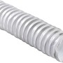 Weißer PVC-Schlauch, 3 m, System 125 Typ 660, flexibel für Flachkanalsysteme & Rundrohrsysteme.
