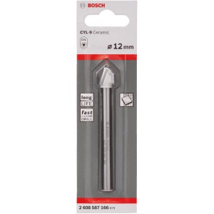 Bosch Fliesenbohrer CYL-9 Ceramic, 12 mm, für präzise Bohrungen in Fliesen.