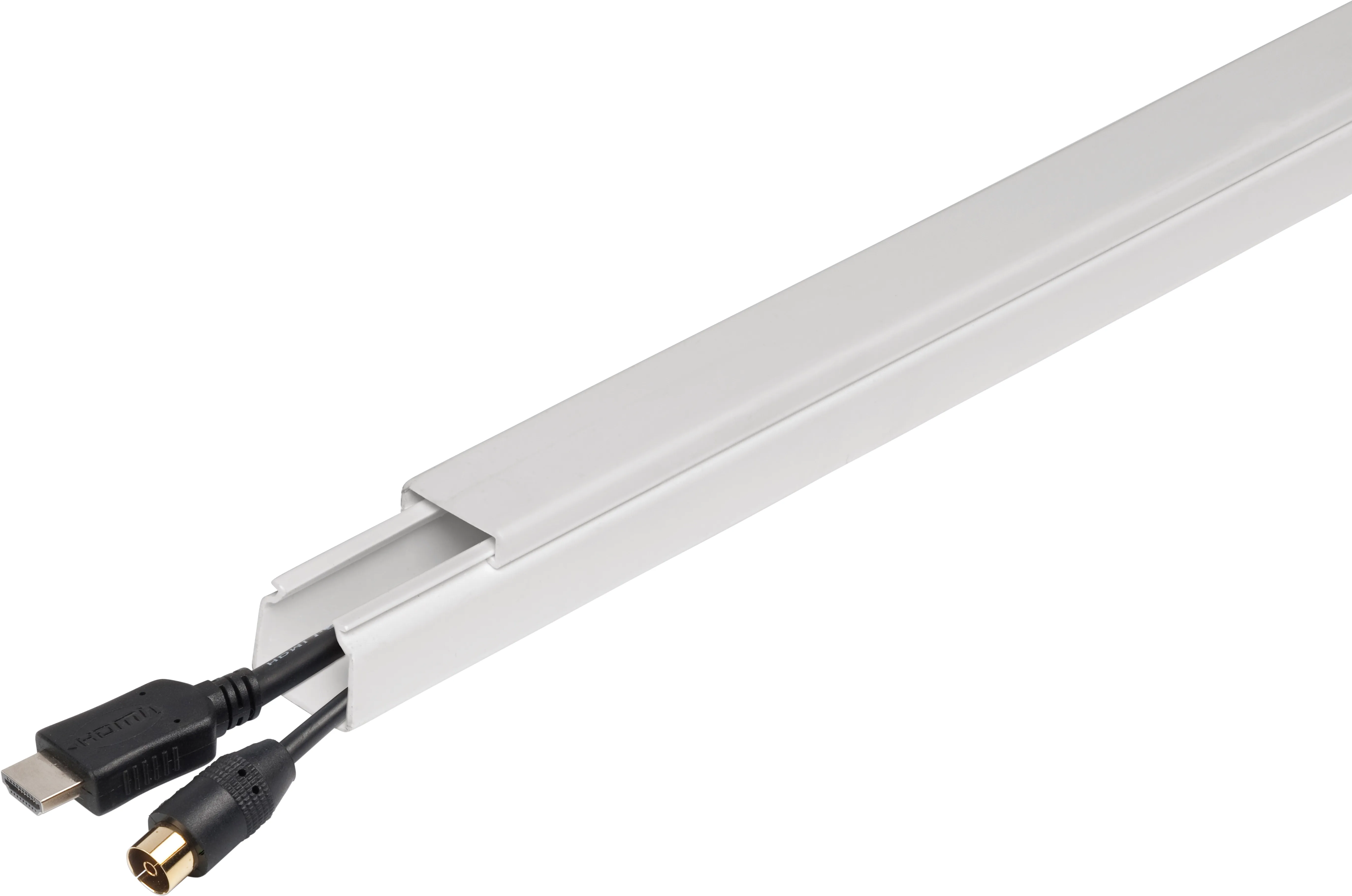 Mini Kabelkanal Grau 2M Selbstklebend - Flexibler Kabelschlauch Für Innen & Außen