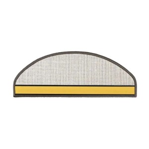 KARAT Velours Stufenmatte Dynasty Atmungsaktiv Schlamm 23,5 x 65 cm Halbrund
