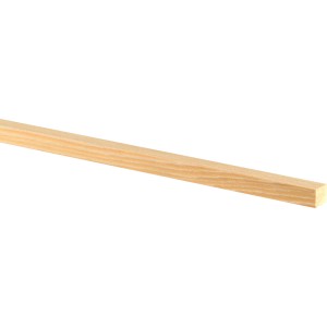 Flache Lärche Leiste, 9,2x9,2x2000mm, ideal für Bastelarbeiten.
