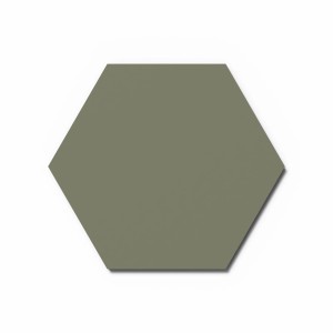 Designpaneel Hexagon Lino Olive Clear MDF Schwarz 50 cm x 50 cm 3 Stück