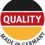 Qualitätssiegel Made in Germany für Garantia Hochbeet-System Ergo Quadro S Stone.