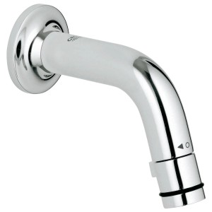 Grohe Waschtisch-Wandauslaufventil DN15 Universal in Chrom, seitliche Ansicht.