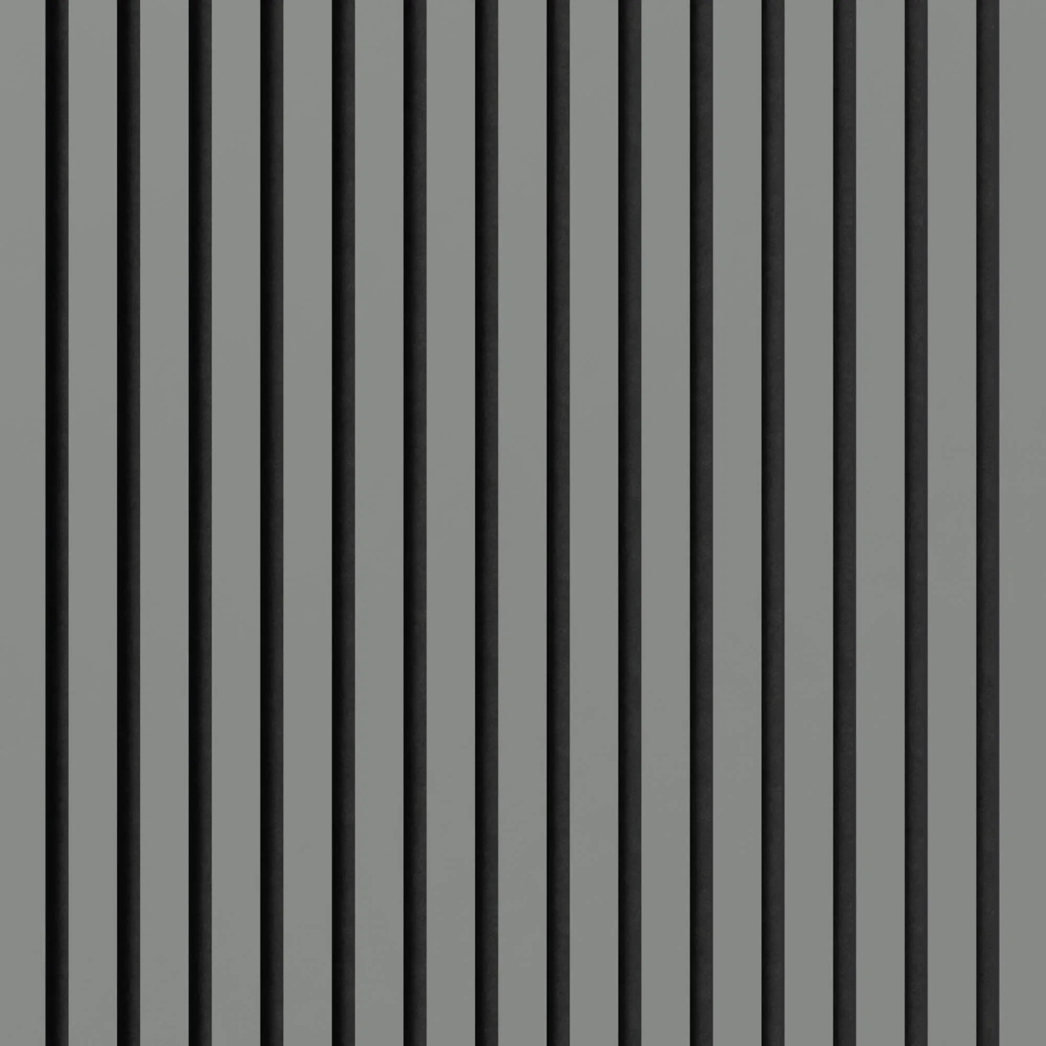 Akustikpaneel Muster Linoleum Esche, Filz Schwarz, Streifenoptik für Wand- und Deckenverkleidung.