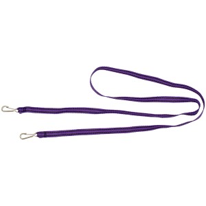 Violettes Rodelziehband mit Karabiner für Gasser Tourenrodeln.
