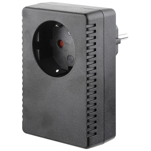 Anlauf- und Einschaltstrombegrenzer als Zwischenstecker in Schwarz.