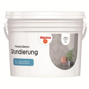 Alpina Grundierung Mineral Beton 2-Komponenten, 1 l Eimer, für optimale Haftung auf Oberflächen.