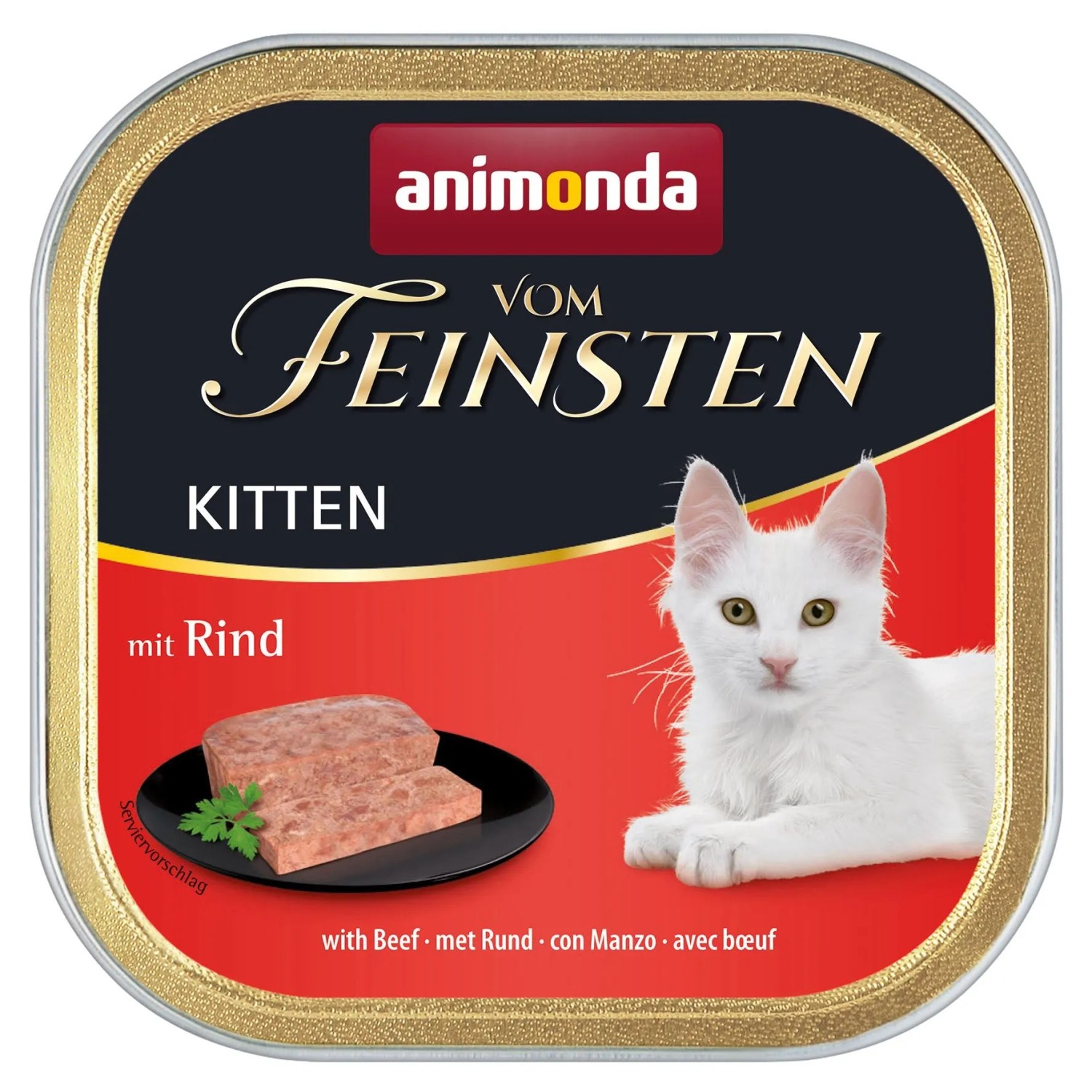 Vom Feinsten Katzen-Nassfutter Kitten Rind 100 g