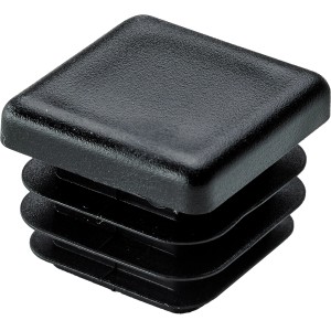 Hettich Einsteckgleiter, 20x20mm, schwarz, 4er-Set für Vierkantrohre, zum Schutz von Böden.