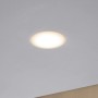 Paulmann LED Einbaustrahler Suon, warmweiß, in Zimmerdecke integriert.