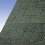 Detailaufnahme der grünen Dachschindeln für Karibu Pavillon Varberg 2.
