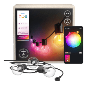 Philips Hue Smart-Outdoor-LED-Lichterkette Festavia Globe 30 Lampen 21 m