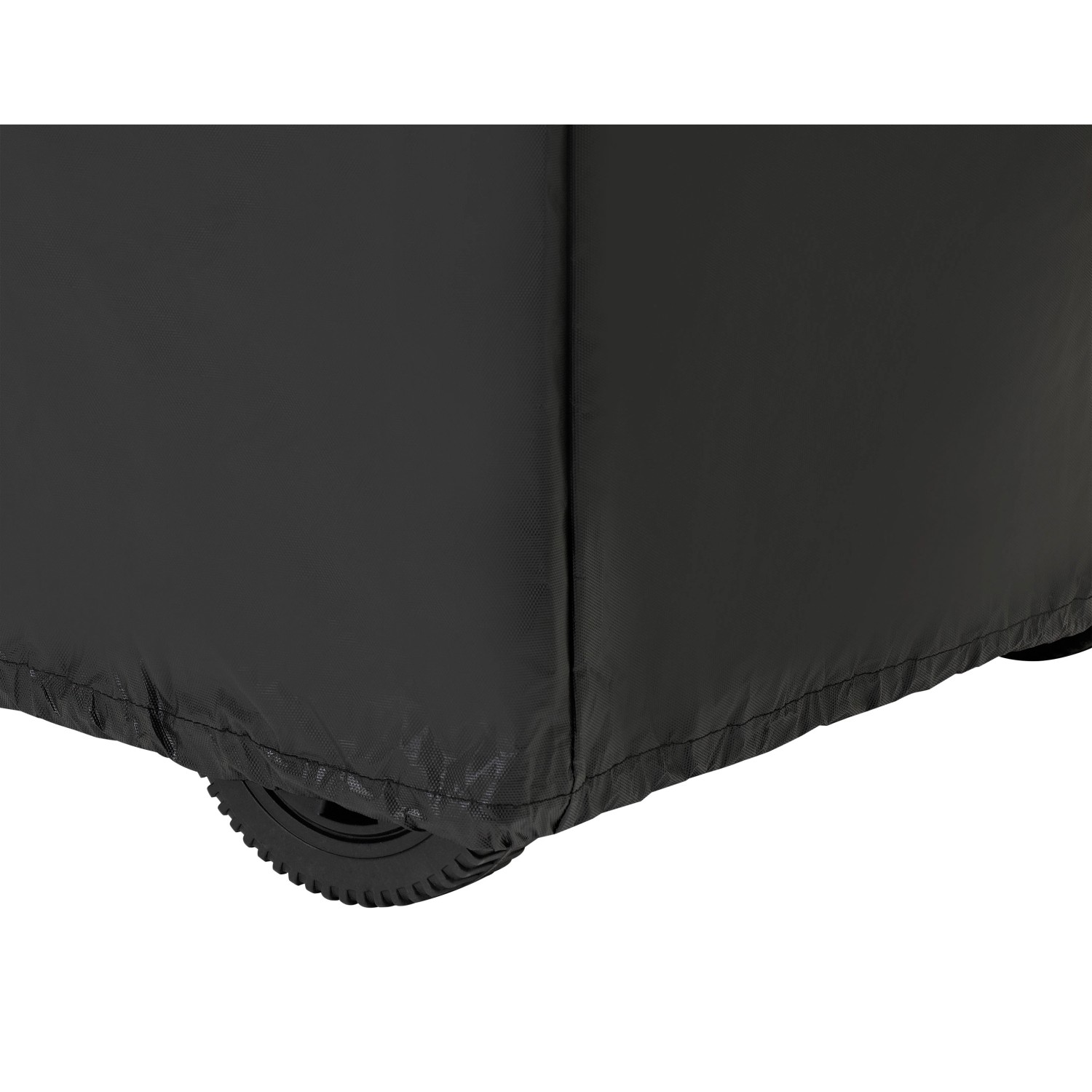 Schwarze Tepro Universal Abdeckhaube für Grillwagen, klein, ca. 104,1 x 101,6 cm.