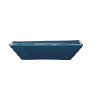 Wenko Seifenablage Cordoba, dunkelblaue Keramik, 10.5x10.5cm, für Bad und Küche