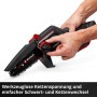 Einhell Akku-Astkettensäge GP-PS 18/20: Werkzeuglose Kettenspannung wird eingestellt.