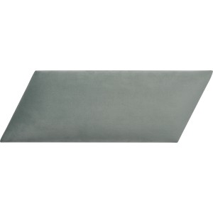 Wandkissen Diamant links, 30x15 cm, Mint Samt. Dekor-Paneel zur Wandgestaltung.